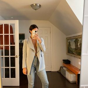 Baby blue Zara blazer